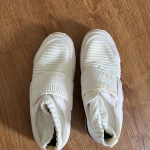 Chanel white sock sneakers